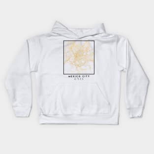 MEXICO CITY MEXICO CITY STREET MAP ART Kids Hoodie